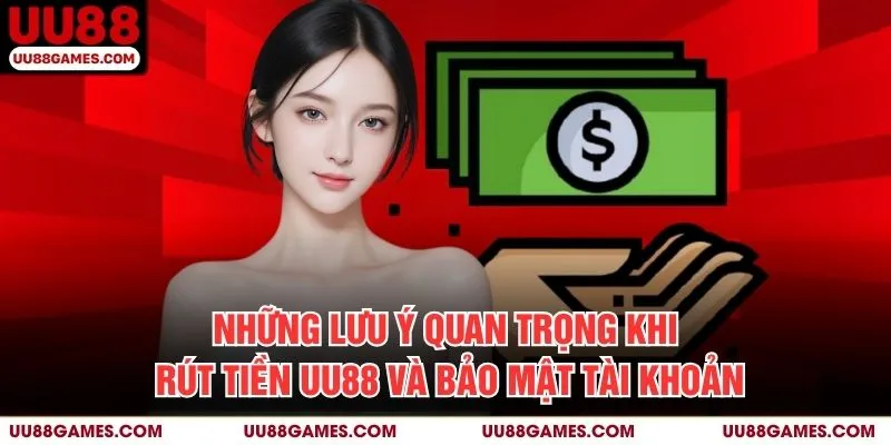 Những lưu ý quan trọng khi rút tiền UU88 và bảo mật tài khoản